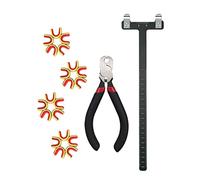 longbowmaker Archery Bow String Nock Points Pliers Set T Shape Bow Square Ruler Nocking Point Buckles Plier (BLACK)