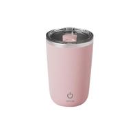 longcanhui Automatic Stirring Coffee Cup - 350ml Electric Self-Mixing Mug, Portable & Rechargeable for Coffee/Milk, Fast Stirring, Simple Stylish Design - Perfect for Office/Travel (Pink)