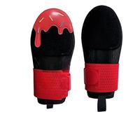 Longcanhui Baseball Sliding Mitt Universal Right or Left Hand Baseball Sliding Glove Sliding Mitt Youth and Adult Sizes, Neoprene, Adjustable Wrist Strap (Black Red, Youth)