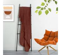 LONGCAO Extra Large Fleece Throw Blanke 80 x 250 cm Soft, Fluffy, 3D Touch Experience, Warm Cozy Throw, Versatile Single Flannel Blanket Fleece Blanket for Couch and Bed, Brown