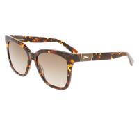 LONGCHAMP LO696S 242 Woman Sunglasses Acetate Havana Brown Squared Normal Photochromatic