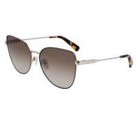 LONGCHAMP Woman LO165S 708 Sunglasses Metal Gold Gold Cat Eye Photochromatic