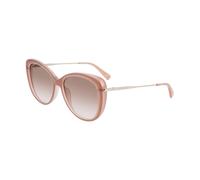 LONGCHAMP Woman LO674S 279 Sunglasses Plastic Nude Brown Cat Eye Normal Shaded