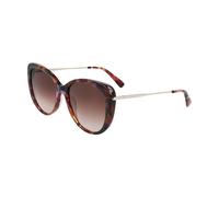 LONGCHAMP Woman LO674S 504 Sunglasses Plastic Havana Brown Cat Eye Normal Shaded