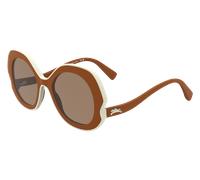 LONGCHAMP Woman LO780S 842 Sunglasses Bio-inject Orange Round Normal