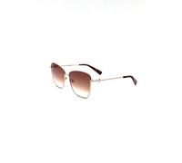LONGCHAMP Women's LO153S Sunglasses, GOLD/CARAMEL, 59
