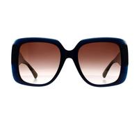 Longchamp Women's Square Blue Stone Burgundy Gradient LO713S