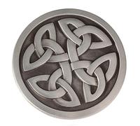 Longcreek Celtic Belt Buckle for Men, Nordic Viking Celtic Cross Belt Buckle, Punk Celtic Knot Round Belts Buckle, Western Cowboy Belt Buckles