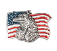 Longcreek Eagle Belt Buckle for Men, American Flag Eagle Belt Buckle, American Bald Eagle Belt Buckle, Norse Viking Hawk Eagle Head Belt Buckle, Punk Rock Western Cowboy Belt Buckle Gifts