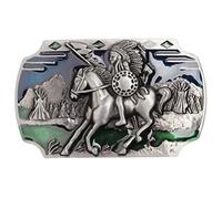 Longcreek Native American Indian Chief Belt Buckle for Men, Indian Warrior Chief Horse Belts Buckle, Norse Viking Horse Belt Buckles, Western Cowboy belt buckle, Punk Rock belts buckles