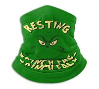 longdai Grinch Neck Gaiter, Face Cover Scarf, Sun Protection Breathable Multifunction Headwear Scarf for Outdoor Fishing Hiking Running Cycling