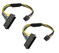 Longdex 11 Inch 24-Pin to 8-Pin 18AWG ATX PSU Power Supply Adapter Cable for Motherboards