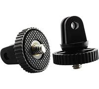 Longdex Camera Mount Adapter 2PCS Monopod Tripod Mount Adapter with 1/4" Screw Thread for GoPro Hero 2 3 3 Sony Xiaomi AEE JVC