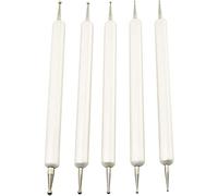 Longdex Embossing Stylus Set 5PCS 5 Size Double End Tracing Dotting Tool Stylus for Carbon Transfer Paper Mandala Rock Painting Pottery Clay Craft Embossing Art Nail Art