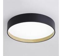 LONGDUOU Original Wood Grain Ceiling Lamp Modern LED Ceiling Light Chinese Style Lighting Fixture Three-Tone Light Elegant Panel Lamps For Living Room Hallway(Dark,50cm)