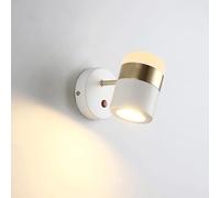 LONGDUOU Simple Creative Wall Lamp,Industrial Minimalist Wall Light Fixture,Home Decoration Wall Mounted Lamp for Bedroom Living Room Study Room Dining Room Stairs Porch Hallway Restaurant(White)