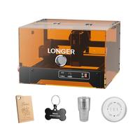 LONGER FDA Class 1 Safe Laser Engraver MiniS 5.5W, 12000mm/min WiFi APP Control, 130x125mm Larger Engraving Area with Door Detection - Perfect for Beginners DIY & Home Use (Wood/Leather/Acrylic/Metal)