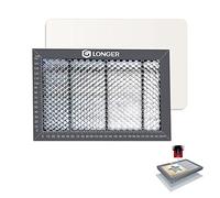 Longer Honeycomb Working Table, 11.8"x 7.8"x 0.86" Honeycomb Working Bed for CO2 or Diode Laser Engraver Cutting Machine, Fast Heat Dissipation with Aluminum Plate for Table-Protecting