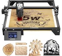 Longer Laser Engraver Ray5 5000MW Higher Precision DIY Laser Engraving Machine for Wood Metal Acrylic Glass Leatherwith 3.5" Touch Screen, 400x400mm,0.08mm Laser Spot 10000mm/min