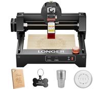 Longer Laser Engraver - RAY5 MINI Portable Laser Engraving and Cutting Machine, 0.04mm Laser Spot, 12000mm/min, Ideal for DIY Projects on Wood, Metal, Acrylic, Leather, and More (3.5W)