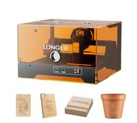 LONGER miniS 3.5W Desktop Laser Engraver,Class 1 Safe, 12000mm/min WiFi APP Control, 140x130mm Engraving Area with Door Detection, DIY Home Engraving Tool for Beginners on Wood, Leather, Acrylic
