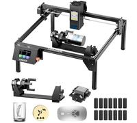 LONGER RAY5 20000mWWLaser Engraver Bundle - Desktop Laser Cutter for Wood, Leather & Acrylic, DIY Engraving Machine with Safety Features, Air Assist & 3-in-1 Rotary Roller for Crafts & Gifts