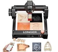 Longer Ray5 3.5W Mini Laser Engraver, DIY CNC Engraving, 12000 mm/min High-Speed, 0.04mm Precision, 140×130mm Working Area, Safe for Home & Beginners