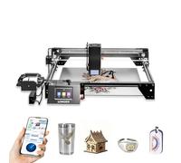 LONGER RAY5 40W Laser Engraving Machine, High-Speed Desktop CNC Engraver with 3.5" Colour Touchscreen and Offline Control, DIY Engraving for Metal, Glass, Wood and Acrylic, 385 x 385 mm Working Area