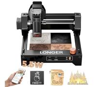 LONGER Ray5 Mini Laser Engraver, 5.5W Portable Laser Engraver & Cutter, 12000mm/min High-Speed, for Wood, Acrylic, Glass & Leather, 130x130mm Work Area, Ideal for Small Business & DIY, WiFi Compatible