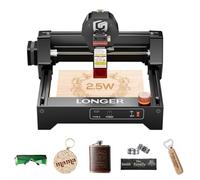 LONGER RAY5 Mini Laser Engraving Machine, DIY CNC, 12000mm/min High-Speed Engraving for Wood, Acrylic, Leather, 140×130mm Working Area（mini 2.5W）