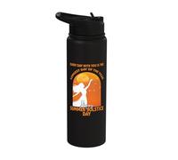 Longest Day Happy Summer Solstice Day Paganism Midsummer Stainless Steel Insulated Water Bottle
