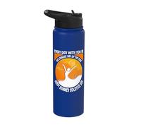 Longest Day Happy Summer Solstice Day Paganism Stainless Steel Insulated Water Bottle