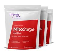 Longevity Box MitoSurge Urolithin A - 500mg x 180 High Strength Capsules for Energy, Muscle Strength & Mitochondrial Health 90 Days Supply for Cellular Repair & Natural Energy Boost
