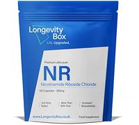 Longevity Box NR Supplement - 300mg NR x 120 Capsules - 99% Ultra Pure NAD+ Boosting NR Capsules, Supports Cell Metabolism & Muscle Production, 3rd Party Certified, Vegan-Friendly and Non-GMO