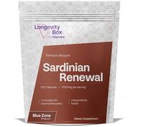 Longevity Box Sardinian Renewal - Spermidine 5mg with Cannonau Grape Seed Extract, Citrus Bergamot, Milk Thistle & Rosemary - Cellular Renewal, Heart & Metabolic Health Support - 120 Capsules