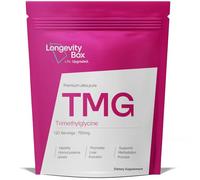 Longevity Box TMG Supplement 750mg x 120 Capsules - Over 99% Pure Trimethylglycine As Betaine, High Strength TMG, DNA Production, Enhance Liver & Heart Function, 3rd Party Certified, Vegan & Non-GMO