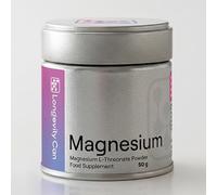 Longevity Can Magnesium L-Threonate Powder 50g | Pure Magnesium L-Threonate | 1500mg (3 Scoops) | ~33 Servings | Unflavoured | Vegan | Additive-Free | Third-Party Tested | Metal Tin