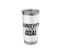 Longevity is The Goal Life Quote Stainless Steel Insulated Tumbler