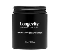 Longevity Magnesium Butter Cream for Better Sleep - 100g Vegan High-Strength with Lavender Chamomile - Fast Absorbing Muscle Relaxation | Longevity Store
