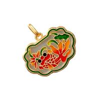 Longevity Pendant/Necklace Silver And Gold Plated Good Wishes Jewelry Chinese Traditional Culture Accessory Wearable On Necklace Brooch