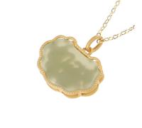 Longevity Pendant/Necklace Silver And Gold Plated Good Wishes Jewelry Chinese Traditional Culture Accessory Wearable On Necklace Brooch