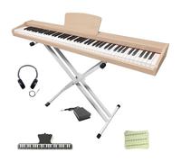 Longeye Longeye 88 Key Electric Piano Keyboard, Wood Semi Weighted Digital Piano for Beginners and Professionals with Piano Stand, Music Rest, MOLD2 Headphones