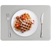 LONGFITE Silicone Baking Mat, Multipurpose Nonstick Pastry Mat, Heat Resistant Nonskid Table Mat Countertop Protector 16 x 20 Inch (Grey)