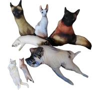 LongGenius Cat Pillow Ugly Cat Pillow Ugly Pillow Custom Pet 3D Shape Pillow, 13.39 in Personalized Ugly Pet Pillow Pet Lover Gift Dog Pillow Pet Photo Pillow Gifts for Children