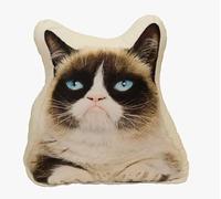 LongGenius Custom Cat Pillow - Personalized Pet Gift - Cat Shaped Pillow with Your Pet’s Photo