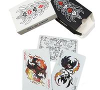 LongGenius Hollow Knight Inspired Playing Cards, 54 Custom Black & White Cards, Poker Deck, Poker Games for Fans