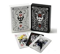 LongGenius Hollow Knight Inspired Playing Cards, Black & White Poker Deck