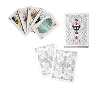 LongGenius Hollow Knight Poker Cards, 54 Card Deck in Black & White Theme, Tabletop Games, 6x9cm