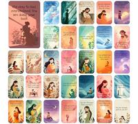 LongGenius New Mom Affirmation Cards with Box - 54 Postpartum Affirmation Cards for Women, Postpartum Gifts for New Mom Self Care, Mama Gift for Women after Birth