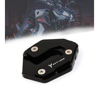 LongGreat Motorcycle Side Stand Plate Kickstand Enlarger Foot Pad Extension Plate for YAMAHA MT-09 FZ-09 2014-2020/YAMAHA MT-09 Tracer FJ-09 2015-2020/YAMAHA XSR 900 Tracer 900 2016-2020 (Black, 1pcs)